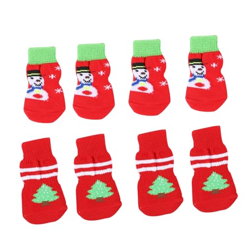 Milisten Pet Paw Socken Set 8-teilig Weihnachtssocken Warme Hundesocken - Sohlen für Hunde Milisten Pet Paw Socken Set 8-teilig Weihnachtssocken Warme Hundesocken - Sohlen für Hunde von Milisten