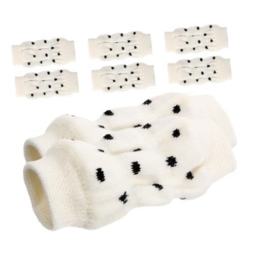 Milisten 8 Stück Teiliges Atmungsaktive Hundebeinsocken mit Urinschutz rutschfest und Bequem Leg Wraps für Kleine Hunde und Welpen für Reisen und Zuhause Schmutzabweisend und Leicht von Milisten