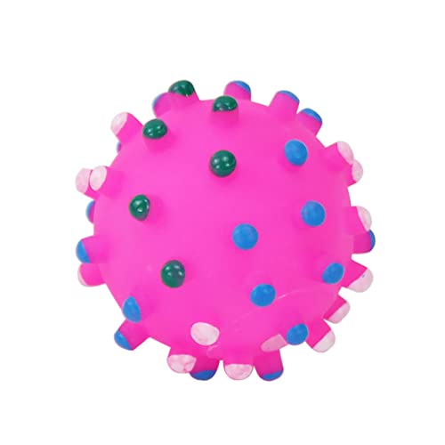 Milisten 8 Stück Teiliges Hunde Quietschspielzeug Interaktiver Bunter Pet Ball Toy Geräuschaktivierter Robuster Fördert Kauen und Zerstörungsverhalten Zufällige Farben Zufällige Farbe von Milisten