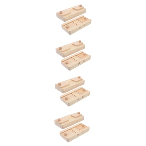 Milisten 8 Teiliges Futtersuchspielzeug Aus Holz Hamsterfutter Entdeckungsspielzeug Hamsterkauspielzeug Hamsterspielzeug Hamster Leckereien Versteckspielzeug Hamsterkäfig Layout von Milisten