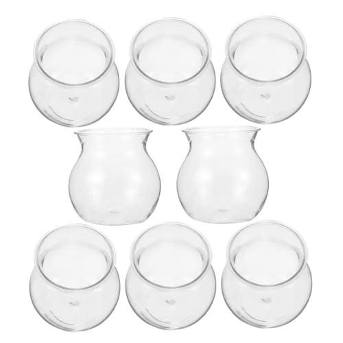 Milisten 8pcs Ökologische Mikrolandschaftsflasche Hyazinthenvase Luftpflanzenhalter Sukkulenten Pflanztopf Pflanzenterrarium Fischglas Kunststoffvasen Für Tafelaufsätze Plastik Transparent Milisten 8pcs Ökologische Mikrolandschaftsflasche Hyazinthenvase Luftpflanzenhalter Sukkulenten Pflanztopf Pflanzenterrarium Fischglas Kunststoffvasen Für Tafelaufsätze Plastik Transparent von Milisten