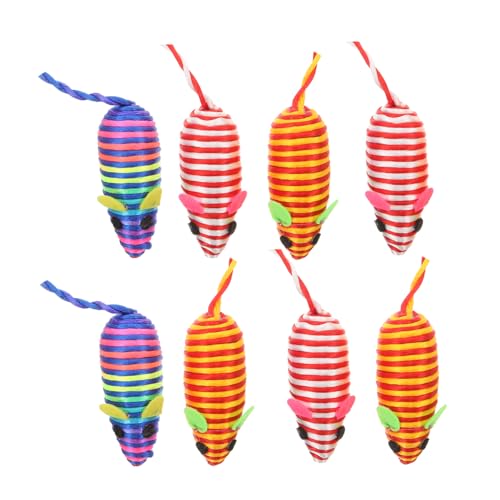 Milisten 8st Katzenspielzeug Katzen-Teaser-Spielzeug Spielzeugmaus Für Katzen Katzen- -Spielzeug Katzenversorgung Kratzendes Mäusespielzeug Mausspielzeug Für Katzen Baumwollseil Colorful Milisten 8st Katzenspielzeug Katzen-Teaser-Spielzeug Spielzeugmaus Für Katzen Katzen- -Spielzeug Katzenversorgung Kratzendes Mäusespielzeug Mausspielzeug Für Katzen Baumwollseil Colorful von Milisten