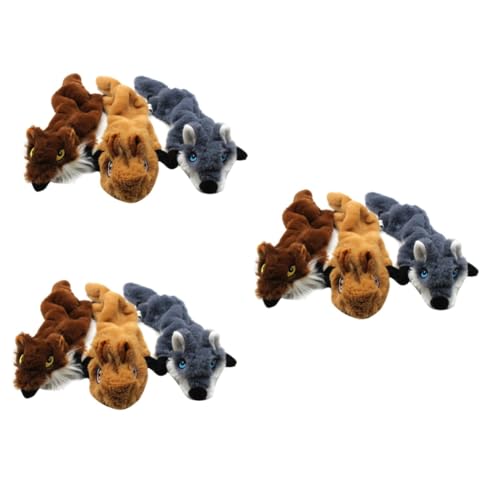 Milisten 9 STK interaktives Spielzeug Animal Toys Dogs Toys Spielzeug für Hunde kauspielzeug Fun Toy bidoof Plush Soft Toy regice Plush Geräusch Spielzeug Bissfest Plüschtier Haustier von Milisten