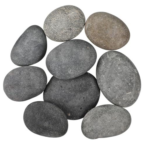 Milisten 9stücke Flache Steine Zum Bemalen Glatte DIY River Rocks Für Garten Aquarien-Dekoration Für Kreative Projekte Und Entspannende Bastelstunden von Milisten