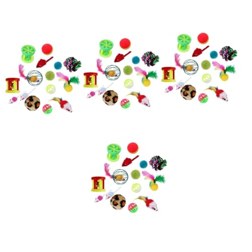 Milisten 4 Sets Interaktives Katzenspielzeug Für Hauskatzen Kratzbaum Tretspielzeug Für Katzen Bequemes Spielzeug Haustierspielzeug-Set 24 Stück X 4 Milisten 4 Sets Interaktives Katzenspielzeug Für Hauskatzen Kratzbaum Tretspielzeug Für Katzen Bequemes Spielzeug Haustierspielzeug-Set 24 Stück X 4 von Milisten