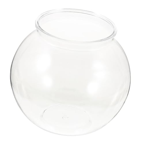 Milisten Anti-Drop-Goldfischglas bürodeko Office Decoration fischteller zimmerpflanzen Haushalts Fischglas Auto Terrarienkugel Anlage Pflanzenaufbewahrungstopf Aquarium Plastik Transparent von Milisten
