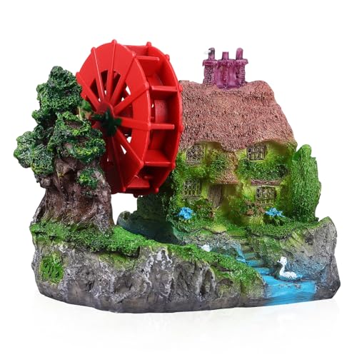 Milisten Aquarium Deko Miniatur Wasserwheel Haus aus Stein Stabile Struktur Installieren Entspannende Atmosphäre Vielseitig für Fish Tank Landschaft Geeignet Milisten Aquarium Deko Miniatur Wasserwheel Haus aus Stein Stabile Struktur Installieren Entspannende Atmosphäre Vielseitig für Fish Tank Landschaft Geeignet von Milisten