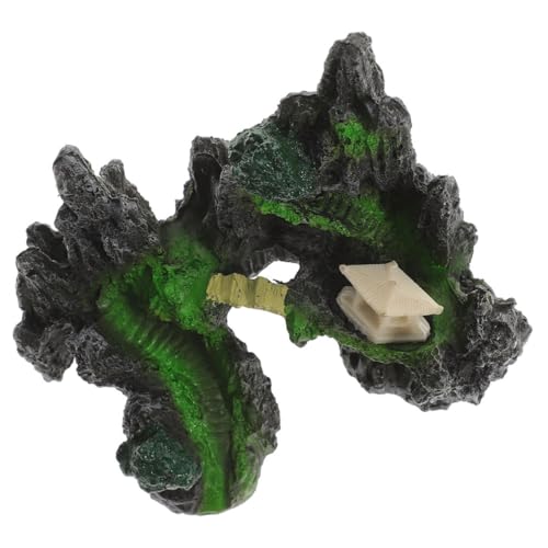 Milisten Aquarium Deko Resin Felsen Berglandschaft Naturgetreue Fischtank Dekoration für Wohnzimmer Büro und Hochzeit Langlebig und Kunstvoll Gestaltete Aquarienlandschaft von Milisten
