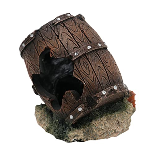 Milisten Aquarium Dekoration Resin Versteck Höhle für Garnelen und Fische Naturgetreues Laichkasten Aquarium Deko Langlebiges Harz Geeignet als Shrimp Hideout und Fish Tank Ornament von Milisten