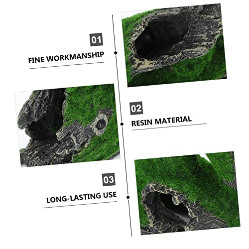 Milisten Aquarium Dekoration Resin Wurzel Höhle Flockung Krabbenversteck Natürliche Landschaft Fischtank Ornament Langlebig Sicher von Milisten