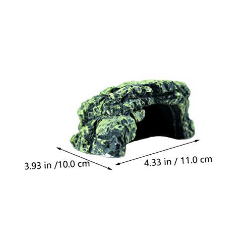 Milisten Aquarium Versteck Höhle aus Robustem Harz Langlebige Miniatur Dekoration für Schildkröten und Fischbecken Einzigartiges Design Farblich Sortiert Geeignet für Zufällige Farbe von Milisten
