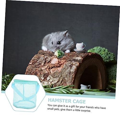 Milisten Atmungsaktive Tragbare Kleintiertragetasche mit Verstellbarem Schultergurt Geeignet für Hamster Meerschweinchen Chinchilla Eichhörnchen und Weitere Kleine Haustiere für Outdoor von Milisten