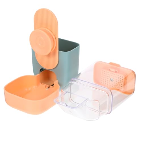 Milisten Automatischer Kaninchen Futterspender Hängend Platzsparend Kunststoff Futterstation für Kaninchen Meerschweinchen Kleintiere Bpa Frei Langlebig und Praktisch für Käfige von Milisten