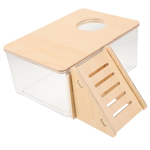 Milisten Großes Hamster-sandbad-Set Mit Box Und Holzleiter Zur Einfachen Beobachtung Milisten Großes Hamster-sandbad-Set Mit Box Und Holzleiter Zur Einfachen Beobachtung von Milisten