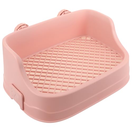 Milisten Box Haustiertöpfchen Haustiertoilette Hasenkäfig Kleinkindtöpfchen Toilette Kätzchentraining Kleintierstreu Kaninchenkäfig Haustierkäfig Meerschweinchentöpfchen von Milisten