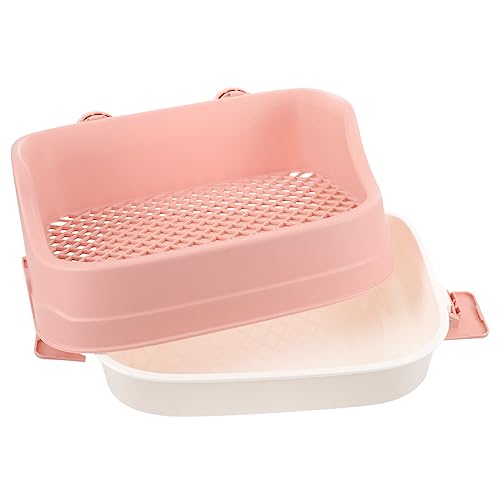 Milisten Box Haustiertöpfchen Kätzchentraining Hasenkäfig Kleintierstreu Haustiertoilette Kleinkindtöpfchen Toilette Haustierkäfig Kaninchentöpfchentrainer Haustierpfanne Für von Milisten