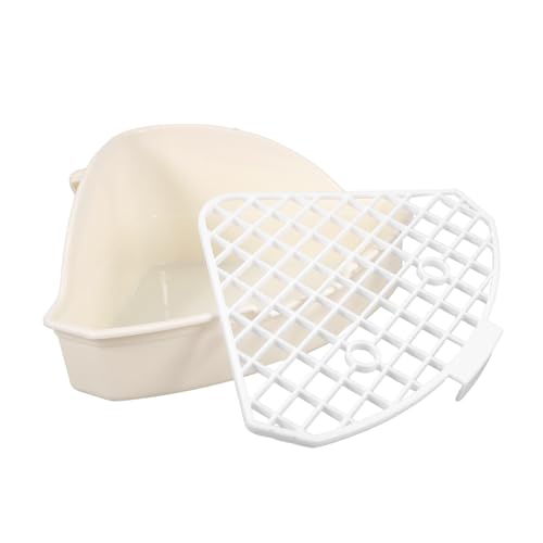 Milisten Bunny Ecktoilette für Kleintiere Helle Litter Box für Kaninchen Meerschweinchen und Haustiere Abnehmbar und Leicht zu Reinigen für Wohnräume und von Milisten