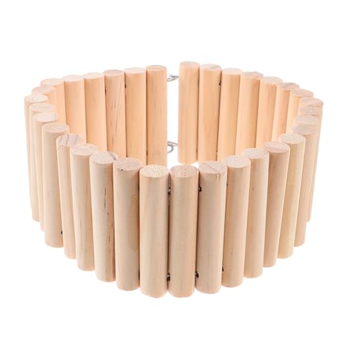 Milisten Chinchilla Suspension Bridge Haustiere biegbare Leiterbrücke Hängebrücke Hamsterrampe Hamstertreppe Hamstertunnel Wandsicherer Käfig Spielzeugratte Hamsterhaus Holz von Milisten