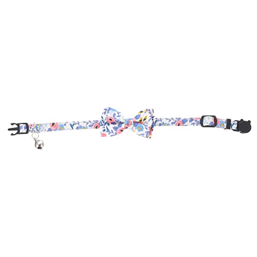 Milisten Decoratives Katzenhalsband mit Schleifen Design Verstellbares Blumenmuster Halsband für Haustiere Einstellbar für und Besondere Anlässe von Milisten