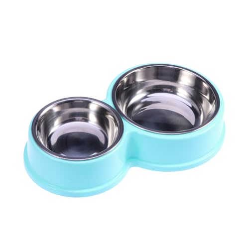 Milisten Dual Hundebowl Futter und Wassernapf Rutschfester Hundenapf für Welpen und Katzen für Trockenfutter Nassfutter und Wasser Blau Milisten Dual Hundebowl Futter und Wassernapf Rutschfester Hundenapf für Welpen und Katzen für Trockenfutter Nassfutter und Wasser Blau von Milisten