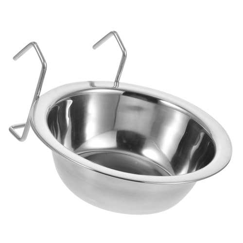 Milisten Edelstahl Vogel Futter Wasserschale mit Haken Langlebiger Futterspender für Kleine Vögel und Kleintiere Klippbar für Käfige Große Kapazität Wiederverwendbar und Robust Milisten Edelstahl Vogel Futter Wasserschale mit Haken Langlebiger Futterspender für Kleine Vögel und Kleintiere Klippbar für Käfige Große Kapazität Wiederverwendbar und Robust von Milisten