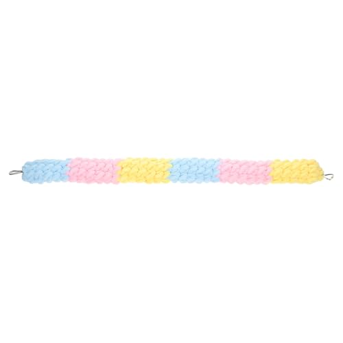 Milisten Eichhörnchen-Kletterseilspielzeug Aber Kaninchenspielzeug für Hasen Crinkle Cat Toy Hamster kaut Apfelstangen Heu Hamster kauert Kaninchen kaut Hasenspielzeug Baumwolle von Milisten