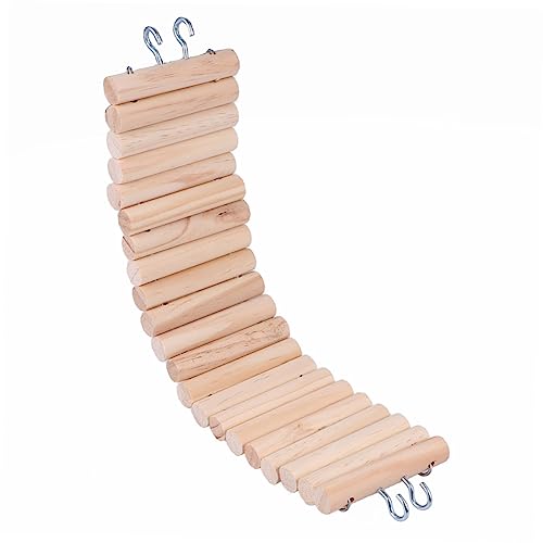 Milisten Faltbare Holz Kletterleiter für Hamster und Kleine Haustiere Hängende Spielbrücke mit Haken Fördert Bewegung Gleichgewicht und Koordination Geeignet für Mäuse und Nager Milisten Faltbare Holz Kletterleiter für Hamster und Kleine Haustiere Hängende Spielbrücke mit Haken Fördert Bewegung Gleichgewicht und Koordination Geeignet für Mäuse und Nager von Milisten