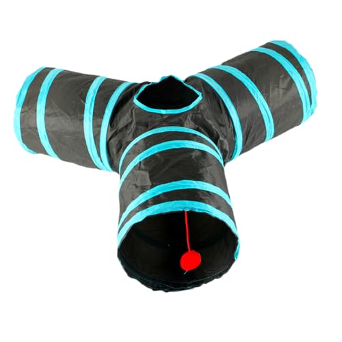 Milisten Faltbarer Katzen Tunnel Y Form aus Polyester Interaktives Katzenspielzeug für Kätzchen Rascheltunnel Katzenhaus Fördert Bewegung und Spielspaß für Indoor und Outdoor Milisten Faltbarer Katzen Tunnel Y Form aus Polyester Interaktives Katzenspielzeug für Kätzchen Rascheltunnel Katzenhaus Fördert Bewegung und Spielspaß für Indoor und Outdoor von Milisten