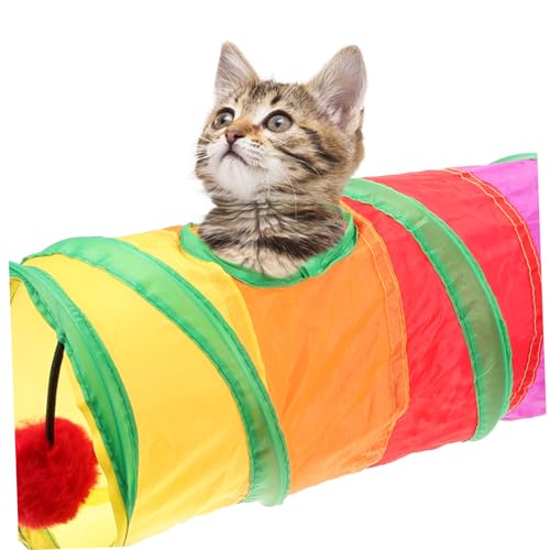 Milisten Faltbarer Katzentunnel aus Leichtem Polyester Kleines Indoor für Kätzchen Interaktiver Rascheltunnel zur Beschäftigung Katzenbindung Platzsparend und Tragbar Milisten Faltbarer Katzentunnel aus Leichtem Polyester Kleines Indoor für Kätzchen Interaktiver Rascheltunnel zur Beschäftigung Katzenbindung Platzsparend und Tragbar von Milisten