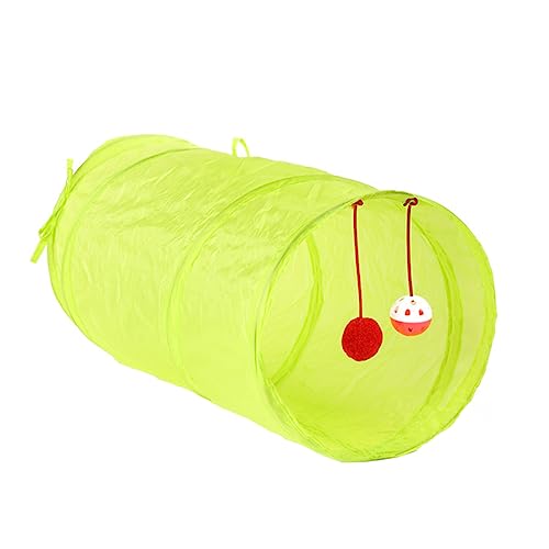 Milisten Faltbarer Katzentunnel aus Raschelpapier Tragbares Katzenspielzeug Fluoreszierendem Grün für Haustiere eine Spielumgebung und Fördert Bewegung für Katzen Milisten Faltbarer Katzentunnel aus Raschelpapier Tragbares Katzenspielzeug Fluoreszierendem Grün für Haustiere eine Spielumgebung und Fördert Bewegung für Katzen von Milisten