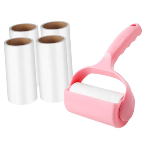 Milisten Fusselrolle Haustierhaarentferner mit Handgriff Nachfüllrollen Kompakt Tragbar für Kleidung Sofa Auto Effektive Tierhaar Flusenentfernung für Katzen Hundehaar von Milisten