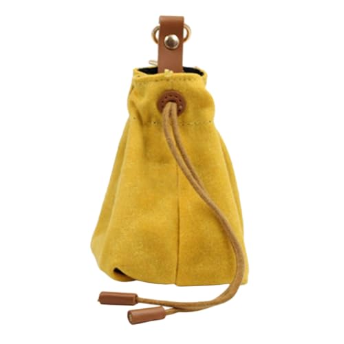 Milisten Futterautomat für Haustiere Hundebeutel Tasche für Hundeleckereien Spender hundefutterbeutel Dog Treat Bag Snackbeutel für Haustiere Hunde-Leckerli-Hüfttasche aus Segeltuch Yellow von Milisten