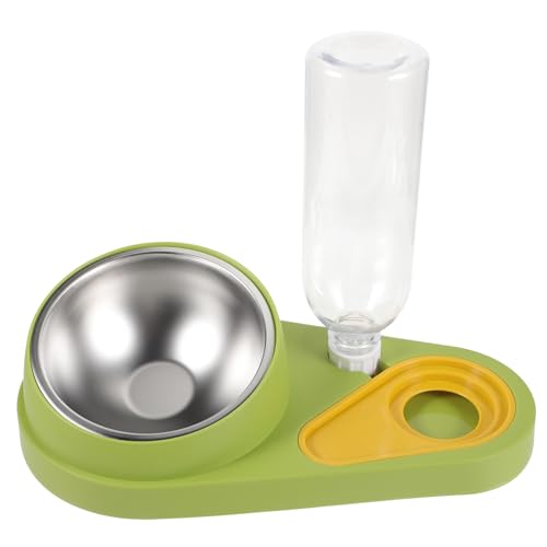 Milisten Futterautomat für Haustiere hundefutterspender Hundewasser klein pet Feeder pet Supplies katzenfutter wasserspender Futterautomat für Welpen Hundekäfig-Feeder Plastik Light Green von Milisten