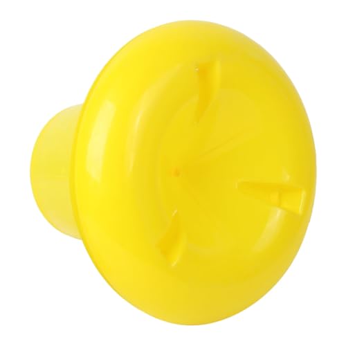 Milisten Futtereimer pet Food Container geflügelfutter Chicken Feeder Futterbehälter für Fasanen küken futterautomat Geflügel Hühnerfutter Glas Kükenfresser Futtermittel Plastik Yellow von Milisten