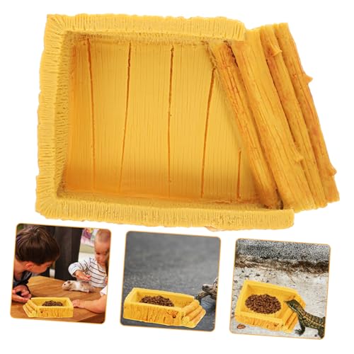 Milisten Resin Reptile Food Holder Wassernapf Für Schildkröten Geckos Und Echsen Futter Und Trinkschale Mit Holzmaserung Für Terrarien Praktisches Zubehör Für Reptilienhaltung Milisten Resin Reptile Food Holder Wassernapf Für Schildkröten Geckos Und Echsen Futter Und Trinkschale Mit Holzmaserung Für Terrarien Praktisches Zubehör Für Reptilienhaltung von Milisten