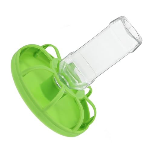 Milisten Futterspender geflügelfutter Spender für Kükenfutter Geflügelwasserer Futterschale für Geflügel Zubehör für Hühnerställe Futternapf für Vögel Vogelfutterbecher Plastik Green von Milisten