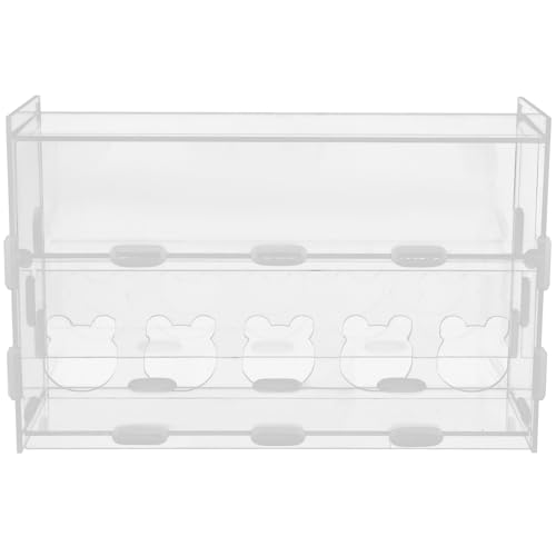 Milisten Futtertrinker Hühnerzubehör für Hühner Hochleistungs-Hühnerfutterautomat wasserspender für hühner Hähnchen Futternapf Zubehör für Hühnerställe Vogelfütterer Acryl Transparent von Milisten