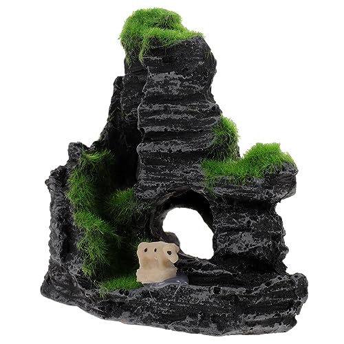 Milisten Elegante Aquarium Cave Decor Harz Steingarten Ornament Aquarium Zubehör für Süßwasser Aquarien Große Maßstab und Milisten Elegante Aquarium Cave Decor Harz Steingarten Ornament Aquarium Zubehör für Süßwasser Aquarien Große Maßstab und von Milisten