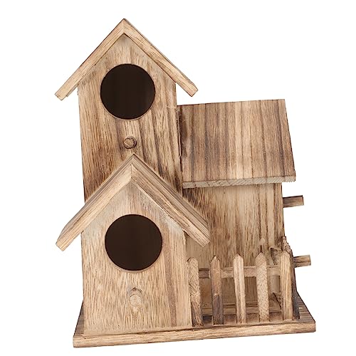 Milisten Garten Vogelhaus Fledermaushäuser für draussen Nisthaus für Sittiche hängende Sittich-Nisthütte Sittich Nisthütte Birds Little Bird Vogelzubehör freistehender Vogelhäuschen hölzern Milisten Garten Vogelhaus Fledermaushäuser für draussen Nisthaus für Sittiche hängende Sittich-Nisthütte Sittich Nisthütte Birds Little Bird Vogelzubehör freistehender Vogelhäuschen hölzern von Milisten