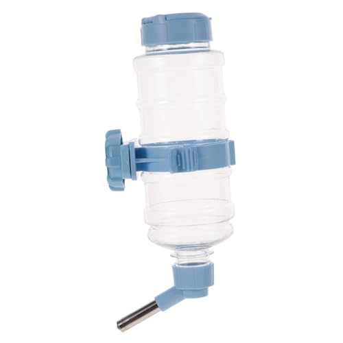 Milisten Hängender Kleintier Trinkflasche Auslaufsicher Transparent Hamster Kaninchen Wasserspender mit Druckfestem Design und Befestigungshaken für Kleine Haustiere von Milisten