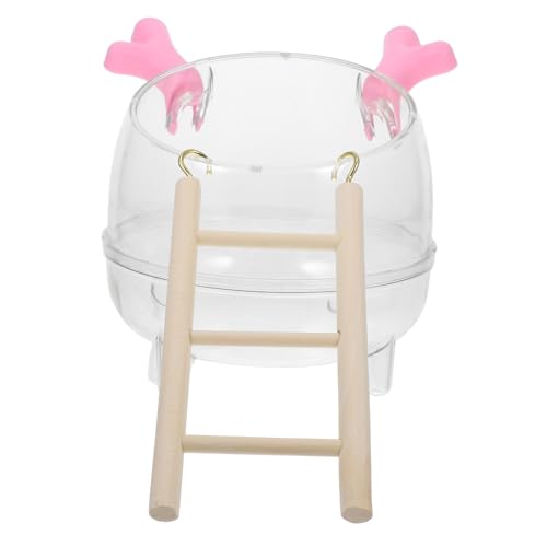 Milisten Hamsterbadewanne Mit Sandbad Und Toilette Für Hamster Und Chinchillas Aus Holz Und Tierhaaren Gefertigt Inklusive Reinigungswerkzeugen Und Badesand von Milisten