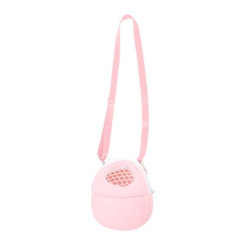 Milisten Hamster Baumwollnest Meerschweinchen Rucksack Kaninchen-tragerucksack Sugar Glider Bonding Pouch Tragetasche Hase Rucksackträger Rattenträger Meerschweinchentaschen Samt Rosa von Milisten