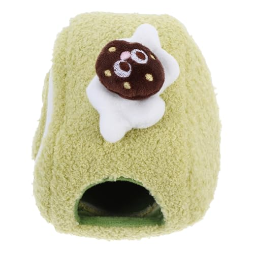 Milisten Hamster Baumwollnest Versteck für Baumwollhamster warmes Hamsterheim Cartoon Hamster Nest Hamster warmes Nest Winterheim für Hamster Baumwolle Olive Green von Milisten