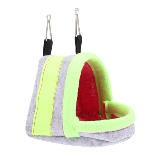 Milisten Winter Hamster Nest Bequemer Abnehmbarer Schlafplatz Für Kleine Tiere Für Käfige Und Sofas Warmes Bett Für Hamster Und Meerschweinchen Mittlere Grünes Design von Milisten
