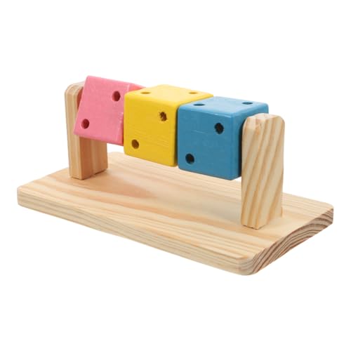 Hamster Spielzeug Aus Holz, Multifunktionales Kauspielzeug, Zwerghamster Und RennmäUse, Hamster ZubehöR FüR KäFig Zahnpflege Hamster Spielzeug Aus Holz, Multifunktionales Kauspielzeug, Zwerghamster Und RennmäUse, Hamster ZubehöR FüR KäFig Zahnpflege von Milisten