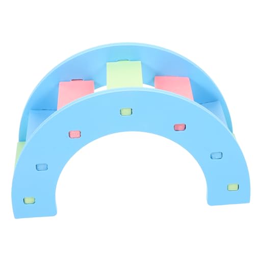 Milisten Hamster Brücke aus Robustem rutschfeste Kleine Kletterleiter für Meerschweinchen und Chinchillas Trainings und Beschäftigungsspielzeug für Kleintiere Buntes Regenbogen Design Milisten Hamster Brücke aus Robustem rutschfeste Kleine Kletterleiter für Meerschweinchen und Chinchillas Trainings und Beschäftigungsspielzeug für Kleintiere Buntes Regenbogen Design von Milisten