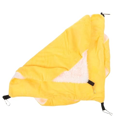 Milisten Hamster Hängematte Schlafsack Entzückendes Meerschweinchenbett Hamsterhängematte Käfig Hamsterbett Dekoratives Meerschweinchenbett Warme Chinchilla-hängematte Flanell Yellow Milisten Hamster Hängematte Schlafsack Entzückendes Meerschweinchenbett Hamsterhängematte Käfig Hamsterbett Dekoratives Meerschweinchenbett Warme Chinchilla-hängematte Flanell Yellow von Milisten
