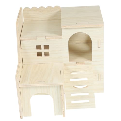 Milisten Holzversteck Für Hamster Und Kleintiere Gemütliches Häuschen Aus Massivem Holz Mit Spielplatz Und Treppe Für Hamster Zwerghamster Ratten Und Meerschweinchen Milisten Holzversteck Für Hamster Und Kleintiere Gemütliches Häuschen Aus Massivem Holz Mit Spielplatz Und Treppe Für Hamster Zwerghamster Ratten Und Meerschweinchen von Milisten