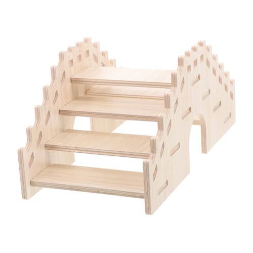 Milisten Hamster Holzleiter Brücke Kletterspielzeug aus Massivem Holz für Hamster Chinchillas und Kleine Nager für Käfigdekoration und Spielspaß Langlebig und Pflegeleicht Milisten Hamster Holzleiter Brücke Kletterspielzeug aus Massivem Holz für Hamster Chinchillas und Kleine Nager für Käfigdekoration und Spielspaß Langlebig und Pflegeleicht von Milisten