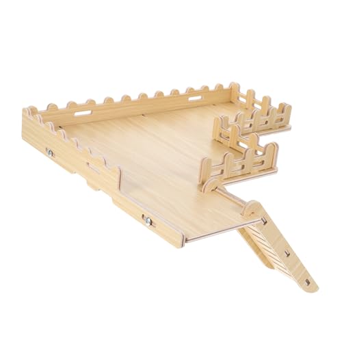 Milisten Hamster-Holzplattform kleine Hamsterplattform Hamster Kletterplattform aus Holz Hamster Holzplattform mit Leiter Hamster Holzleiter Tisch für Hamster hölzern Khaki Milisten Hamster-Holzplattform kleine Hamsterplattform Hamster Kletterplattform aus Holz Hamster Holzplattform mit Leiter Hamster Holzleiter Tisch für Hamster hölzern Khaki von Milisten